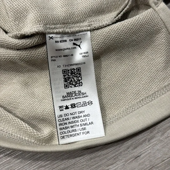 Puma Light Tan Beige Khaki Sleeveless Athletic Pullover Dress Women’s Small - Picture 9 of 11